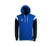 Sweat capuche de rugby Force XV CONQUETE bleu-noir M