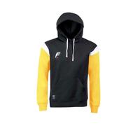Sweat capuche de rugby Force XV CONQUETE enfant noir-jaune 140