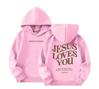Sweat Capuche Enfant Confortable Elégant Sportswear Ample Chaud Casual Tops Sport Pull Sweat-Shirt Col Rond Coton Veste Fourrée Blouson Doublé Hiver Automne et Printemps