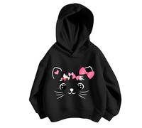 Sweat Capuche Enfant Poncho Plaid Oversize en Polaire Ample Chaud Décontracté Manches Longues Tops Pullover Sweatshirt Gym Jogging Running Course Survêtement Ado 5-15 Ans
