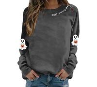 Sweat Capuche Femme Sweatshirt Deguisement Horreur Déguisement Halloween Citrouille Pull a Gilet Fille Sweater Vêtements Haut Oversize Vampire Veste