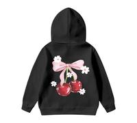 Sweat Capuche Fille, Sweat-Shirt À Capuche Imprimé À Manches Longues pour Filles, Coupe Ample, Haut en Polaire Décontracté pour Enfants