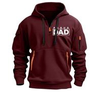 Sweat Capuche Homme Marque Chaude Militaire Running Port Décontractés Travail Randonnée Pas Cher Mi Saison Sweat à Capuche Noir pour Homme avec Demie Fermeture éClair Grandes Tailles Confortable