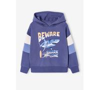 Sweat capuche imprimé bleu ardoise 10A