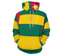 Sweat Capuche Oversize Pull Hommes Femmes Chic Et Elegant Sweatshirt Aller Ample Confortable De Grande Taille Sweat-Shirt avec Poche Streetwear Pullover,Vert,3XL
