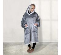 Sweat capuche + poches - sherpa flanelle