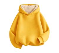 Sweat Capuche pour Enfants de Jogging Manches Longues Coton Sport Unisexe 3D Imprimer Pull Confortable et la Mode Couleur Unie Cadeau Enfant Ado