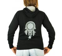 Sweat Capuche Pour Moto Femme L'entourloop Dreamcatcher Noir Taille L Lady