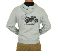 Sweat capuche pour moto Homme L'entourloop Birdy Gris taille XL XL