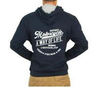 Sweat capuche pour moto Homme L'entourloop Original Navy taille XXL XXL