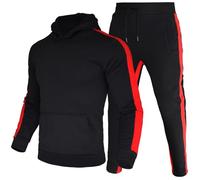 Sweat Capuche Robuste et Pelucheux pour Homme, Ensemble de Sport décontracté, à la Mode, Automne et Hiver Athlétique Zip