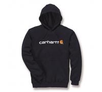 Carhartt Signature Logo Midweight Capuche, noir, taille XS