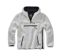 Sweat capuche zip polaire blanc - Brandit XXXXL