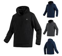 Sweat Chauffant USB Homme Femme à Capuche Sweat Chauffant Manches Longues avec 3 Modes de Chauffe Pullover Hoodie Homme Sweatshirt avec Poche Kangourou Veste Chaude Gilet Chauffant pour Moto Pêche Ski