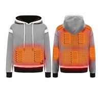 sweat Chauffante pour Homme et Femme Constante Chauffant éLectrique Intelligent Avec Capuche Chaud Léger Manteau Sans Manche pour Le Travail en extérieur Tenue Ski Moto Cyclisme