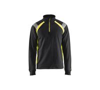 Blakläder Sweatshirt 34321158 col camionneur demi-fermeture éclair Noir XL