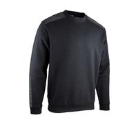 Sweat col rond bicolore BRUXELLES NOIR - LMA LEBEURRE - 8091 XL
