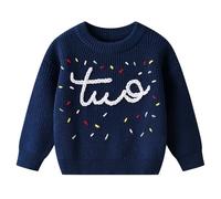 Sweat Col Rond Fille, Pull Enfant Garcon 6 Ans, Manches Longues Tricot Confort Hiver Chaud Hauts pour Enfant Mode Et Loisirs Coupe Ample Respirant Sweatshirts Basique Col Rond Grande Taille Chandail
