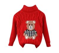 Sweat Col Rond Garcon, Pull Enfant 8 Ans Garçon, Coupe Ample Grande Taille Basique Manches Longues Hauts pour Enfant Confort Hiver Chaud Col Rond Chandail Mode Et Loisirs Tricot Respirant Sweatshirts