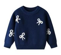 Sweat Col Rond Garcon, Pull Enfant 8 Ans Garçon, Manches Longues Grande Taille Hiver Chaud Tricot Chandail Mode Et Loisirs Respirant Basique Hauts pour Enfant Col Rond Coupe Ample Confort Pullover
