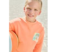 Sweat col rond manches longues mangue 14A