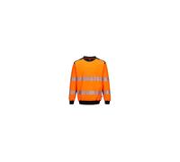 Sweat col rond PW3 haute visibilité Orange et Noir - Portwest XXL