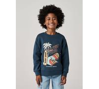 Sweat col rond surf bleu nuit 4A