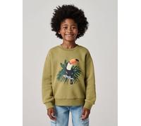 Sweat col rond surf olive 3A