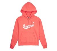 Sweat CONVERSE Scripted Logo Fleece Hoodie Rouge - Femme/Adulte - Vêtement - Manches longues - Col capuche S