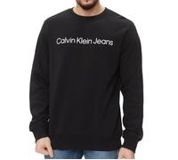 Calvin Klein Jeans Core INSTIT Logo Sweatshirt J30J322549, Noir (CK Black), L Homme