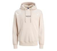 Sweat coton mélangé col à capuche droit Jack & Jones beige - Homme - Manches longues - Col capuche L