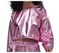 Sweat Court Femme Sexy Sweatshirt Manche Longue avec Cordon De Serrage Pullover Top Col Rond DéContracté Pas Cher Chic Slim Fit Mignon Haut pour FêTe SoiréE Party Bal Clubwear Quotidien
