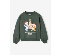 Sweat de Noël Bluey mixte vert sapin 4A