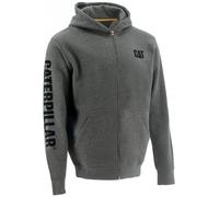 Sweat de travail molletonné à capuche avec logo bannière - gris - taille XL Caterpillar