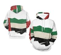 Sweat Décontracté À Capuche Émirats Arabes Unis Drapeau National Hoodie Haut Unisexe pour Hommes Et Femmes Et Sweats À Capuche Style Classique du Royaume-Uni Sweats De Travail
