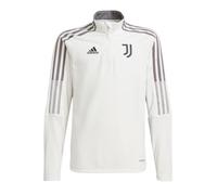 Sweat d'entraînement Juventus 1/4 zip Blanc Junior Adidas 2021/2022 - Manches longues - Technologie AEROREADY 7-8 ans