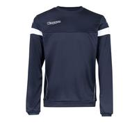 Sweat d'entraînement - KAPPA - Lido - Bleu/Blanc - 100% polyester - Col rond S