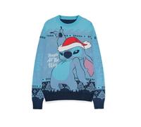 Sweat - DIFUZED - Lilo & Stitch - Bleu - Manches longues - Col arrondi M