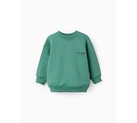 Sweat En Coton Avec Imprimé Creative Boss Vert 6/9M(67/71)
