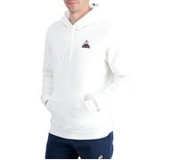 Sweat en coton blanc uni avec une coupe droite et un col à capuche XL