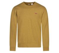 Sweat en coton camel uni avec une coupe droite et un col rond M