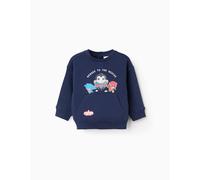 Sweat En Coton Peigné À Imprimé Super Friends Bleu Foncé 24/36M(86/97)