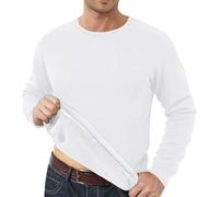 Sweat en polaire pour homme sans capuche, décontracté, uni, surdimensionné, blanc, 4XL