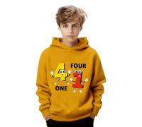 Sweat Enfant,Sweat Garcon 14 Ans,Sweat à Capuche imprimé Graphique pour garçon, Manches Longues, Pull décontracté pour Enfants, idéal pour Jouer et Aller à l'école. (Yellow, 11-12 Years)