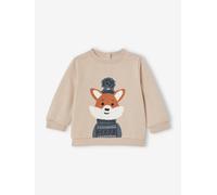 Sweat fantaisie bébé garçon beige chiné 6M(67CM)