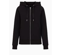 Sweat Femme Armani AX À Capuche Coton Logo Mode 6DYM57 1200 Noir