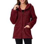 Sweat Femme Capuche Oversize Manteau Hiver avec Poche Zippé Polaire Slim Business Sport Tenue Funky Cardigan Vintage Vêtements Femme Chic Pull Tunique Femme Mi Saison Blouson