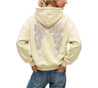 Sweat Femme Capuche Sweatshirt Hoodie Automne Hiver Pull Veste Haut