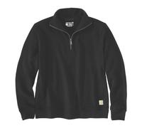 Carhartt Tencel Fiber Series Relaxed Fit Half Zip Sweat-shirt femme, noir, taille L pour femmes