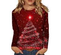 Sweat Femme Fete Doux Chaude Chic Renne Hiver Adulte Chauffant Beau Plaid Pull Plaid Polaire Long Manche Rigolo Joli Herbst Pull De Noel Femme Pas Cher XL